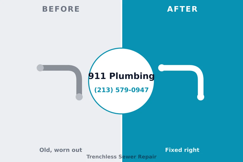 Before and after: plumbing repair Saltville, VA